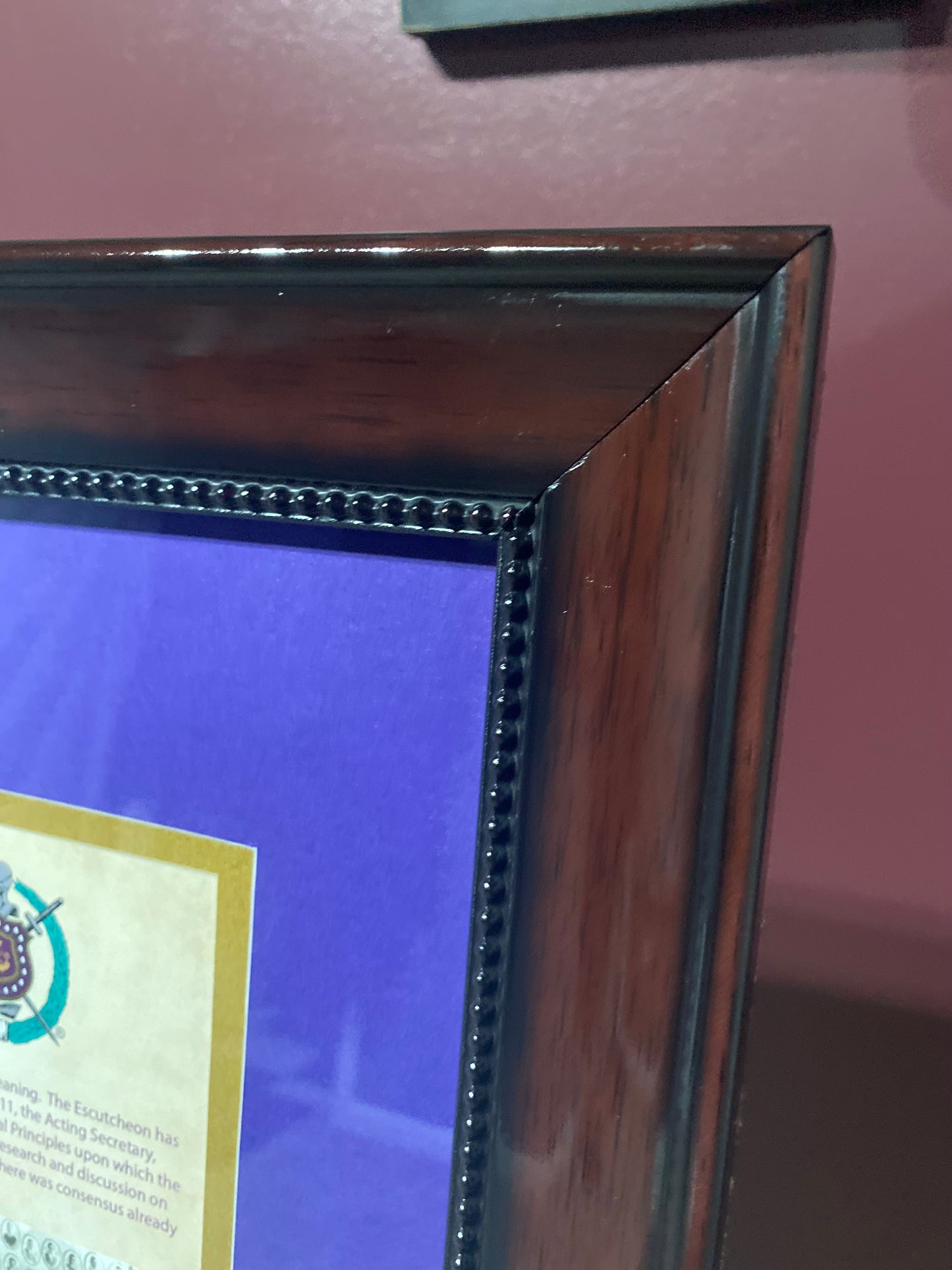 HISTORY OF THE ESCUTCHEON MAHOGANY