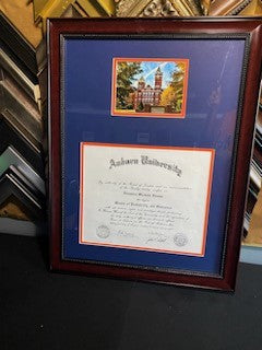 CUSTOM DIPLOMA FRAME